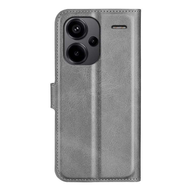 For Xiaomi Redmi Note 13 Pro+ 5G Case PU Leather Calf Texture Phone Stand Cover