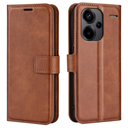 For Xiaomi Redmi Note 13 Pro+ 5G Case PU Leather Calf Texture Phone Stand Cover