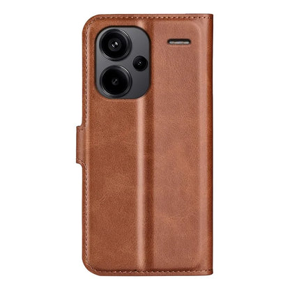 For Xiaomi Redmi Note 13 Pro+ 5G Case PU Leather Calf Texture Phone Stand Cover