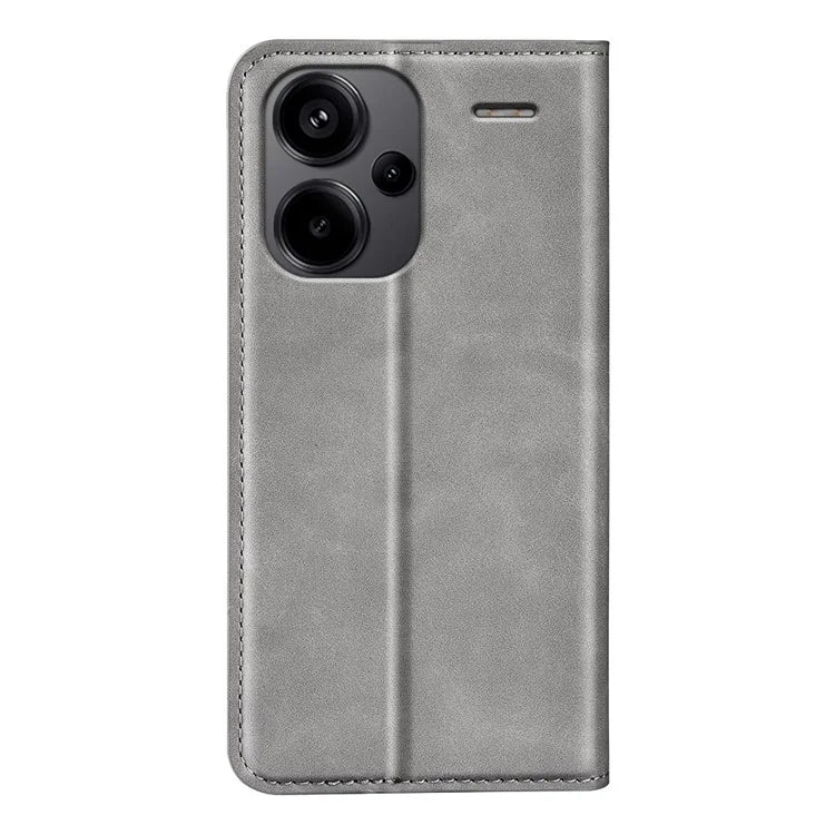 For Xiaomi Redmi Note 13 Pro+ 5G Case PU Leather Skin-touch Phone Wallet Cover