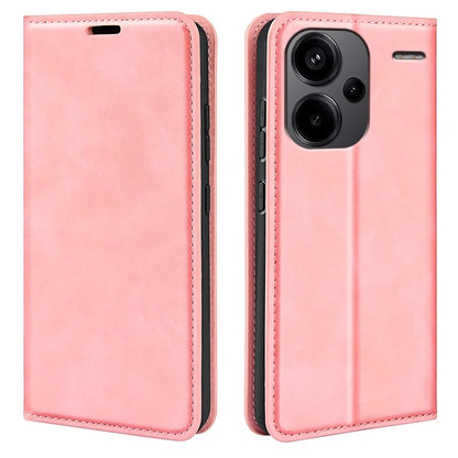 For Xiaomi Redmi Note 13 Pro+ 5G Case PU Leather Skin-touch Phone Wallet Cover