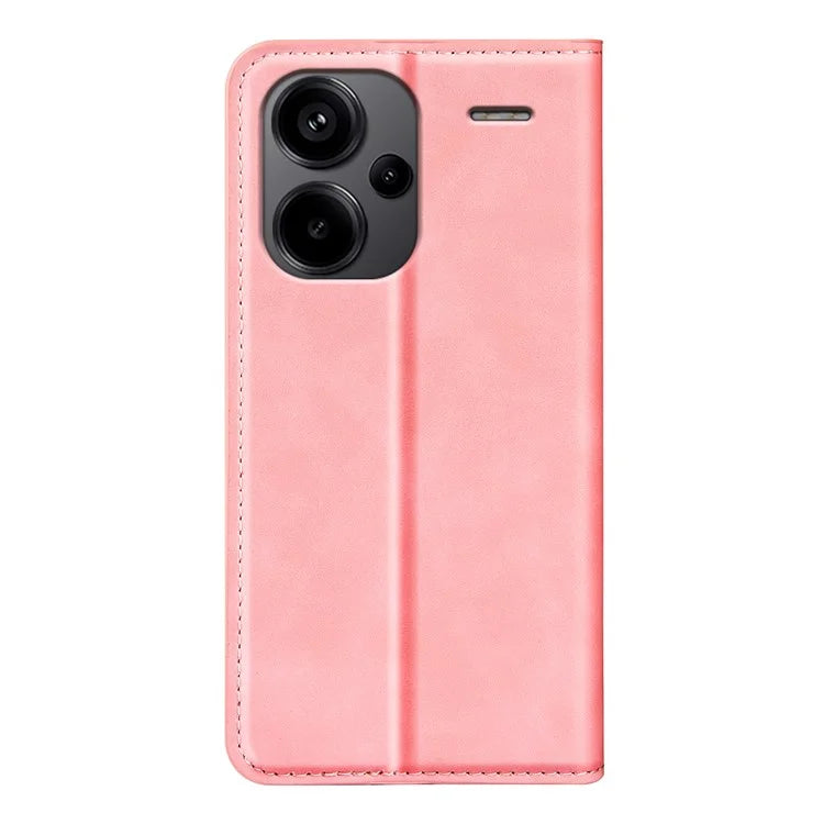 For Xiaomi Redmi Note 13 Pro+ 5G Case PU Leather Skin-touch Phone Wallet Cover