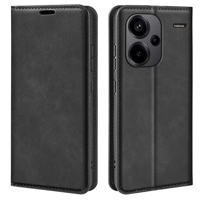 For Xiaomi Redmi Note 13 Pro+ 5G Case PU Leather Skin-touch Phone Wallet Cover