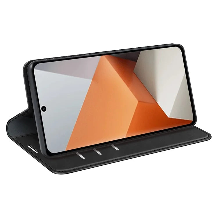 For Xiaomi Redmi Note 13 Pro+ 5G Case PU Leather Skin-touch Phone Wallet Cover