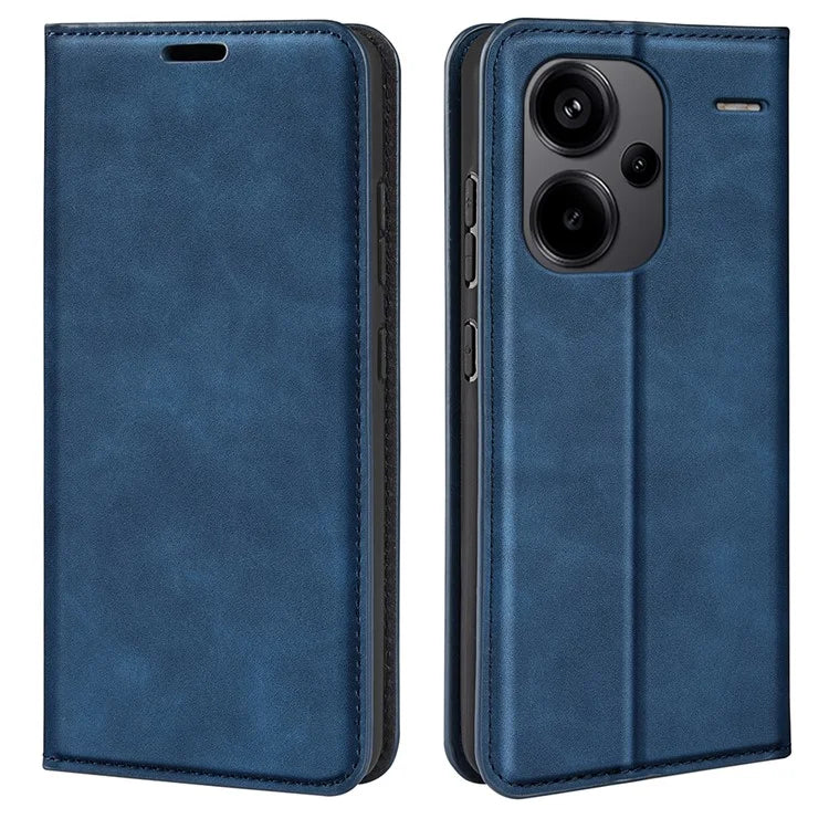 For Xiaomi Redmi Note 13 Pro+ 5G Case PU Leather Skin-touch Phone Wallet Cover