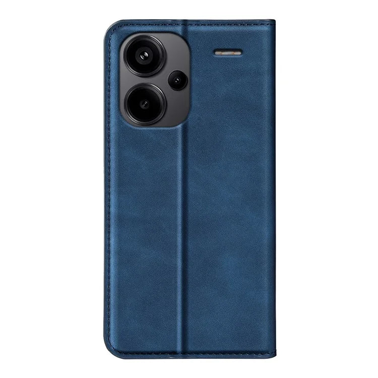 For Xiaomi Redmi Note 13 Pro+ 5G Case PU Leather Skin-touch Phone Wallet Cover