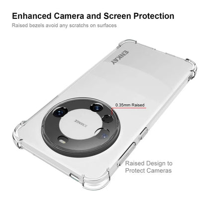 ENKAY HAT PRINCE For Huawei Mate 60 Pro Case TPU Phone Cover with 3D Curved PET Screen Protector