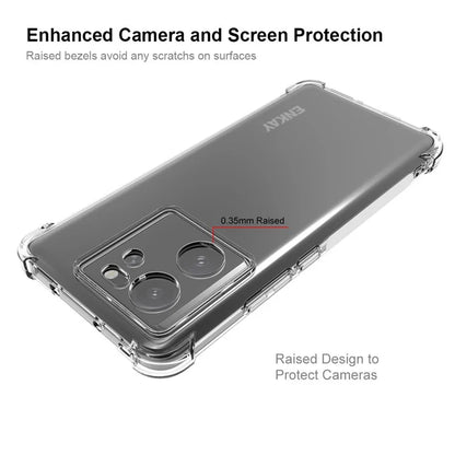 ENKAY HAT PRINCE For Xiaomi Redmi K60 Ultra / 13T / 13T Pro Case TPU Shell Clear Phone Cover with Screen Film