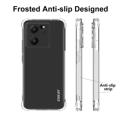 ENKAY HAT PRINCE For Xiaomi Redmi K60 Ultra / 13T / 13T Pro Case TPU Shell Clear Phone Cover with Screen Film