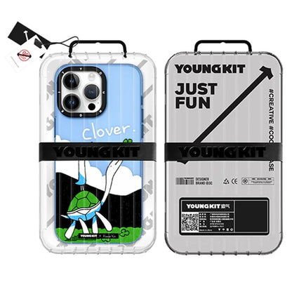 YOUNGKIT For iPhone 15 Pro Case Compatible with MagSafe Shockproof IMD PC Phone Case, KOMIRI YUKI Co-Branded