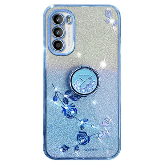 KADEM For Motorola Moto G82 5G / G52 4G / G71s 5G Case Stylish TPU Phone Cover with Ring Kickstand
