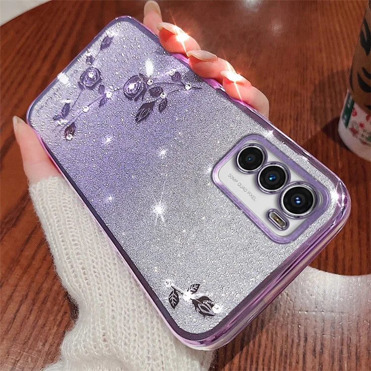KADEM For Motorola Moto G42 4G Case Rhinestone Glitter Phone TPU Cover with Strap