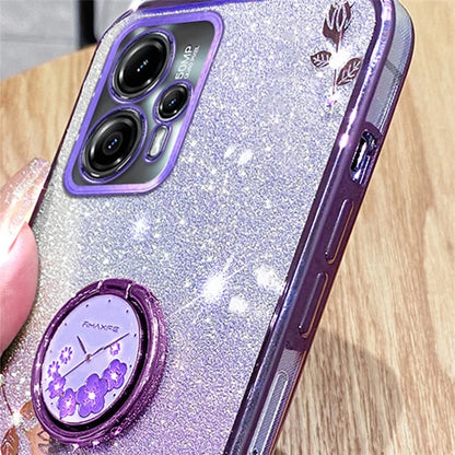 KADEM For Motorola Moto G13 4G / G23 4G Case Rhinestone Soft TPU Kickstand Phone Cover