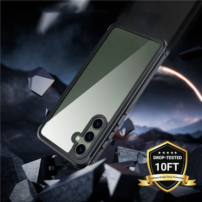 For Samsung Galaxy S23 FE Case PC + TPU Drop Protection Phone Cover with PET Screen Protector