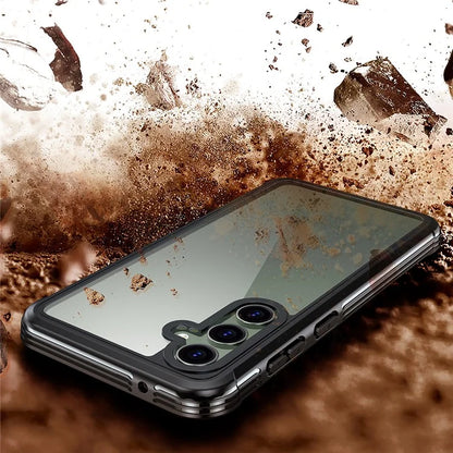For Samsung Galaxy S23 FE Case PC + TPU Drop Protection Phone Cover with PET Screen Protector