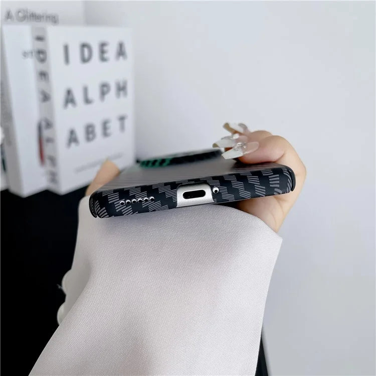 For Huawei Mate 60 Pro Case Hard PC Carbon Fiber Texture Mobile Phone Cover