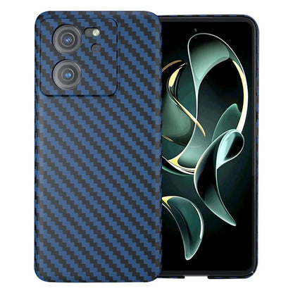 For Xiaomi 13T / 13T Pro Case Splicing Color Carbon Fiber Texture PC Cell Phone Cover
