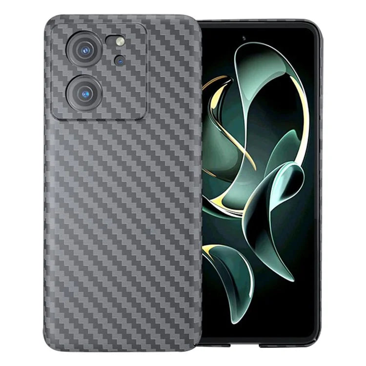 For Xiaomi 13T / 13T Pro Case Splicing Color Carbon Fiber Texture PC Cell Phone Cover