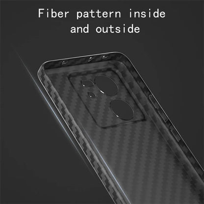 For Xiaomi 13T / 13T Pro Case Splicing Color Carbon Fiber Texture PC Cell Phone Cover+White
