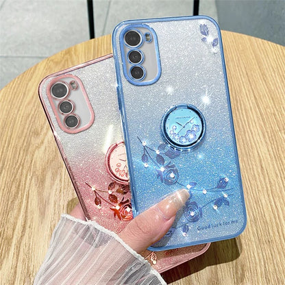 KADEM For Motorola Moto E32 4G / E32s 4G Case Ring Kickstand TPU Smartphone Cover