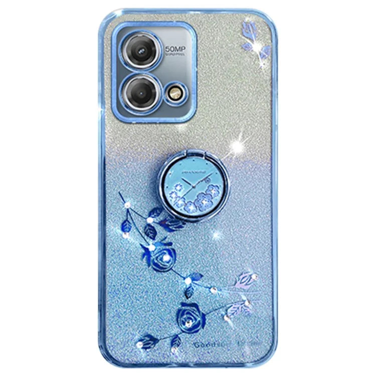 KADEM For Motorola Moto G Stylus 5G (2023) Cover Ring Kickstand Gradient TPU Phone Case