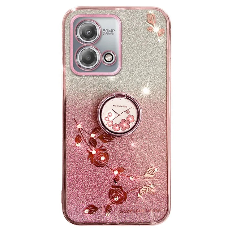 KADEM For Motorola Moto G Stylus 5G (2023) Cover Ring Kickstand Gradient TPU Phone Case