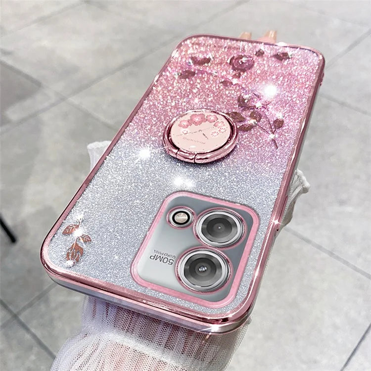 KADEM For Motorola Moto G Stylus 5G (2023) Cover Ring Kickstand Gradient TPU Phone Case