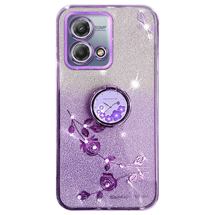 KADEM For Motorola Moto G Stylus 5G (2023) Cover Ring Kickstand Gradient TPU Phone Case