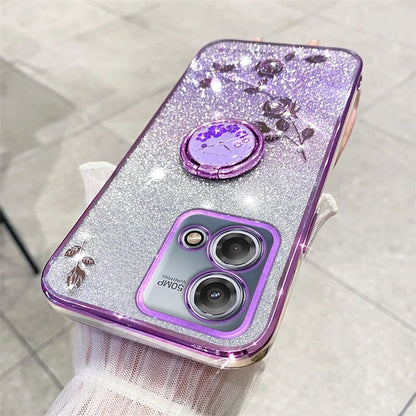 KADEM For Motorola Moto G Stylus 5G (2023) Cover Ring Kickstand Gradient TPU Phone Case