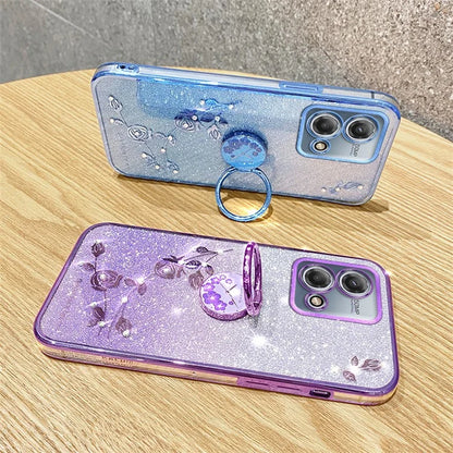 KADEM For Motorola Moto G Stylus 5G (2023) Cover Ring Kickstand Gradient TPU Phone Case