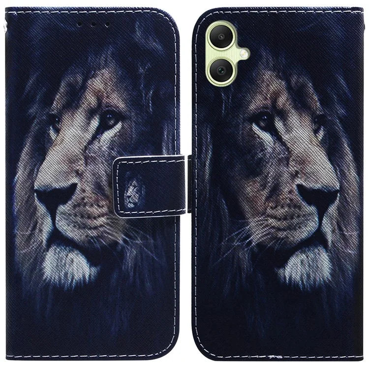 For Samsung Galaxy A05 4G Case PU Leather Wallet Pattern Printing Phone Cover