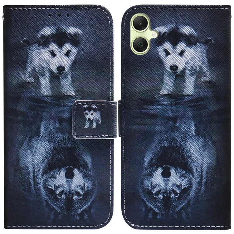 For Samsung Galaxy A05 4G Case PU Leather Wallet Pattern Printing Phone Cover