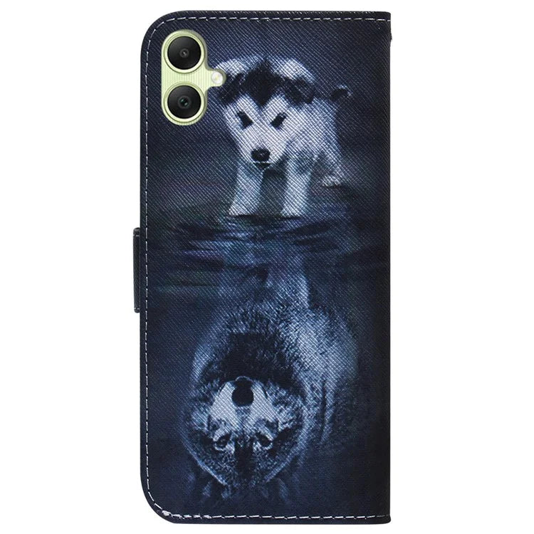 For Samsung Galaxy A05 4G Case PU Leather Wallet Pattern Printing Phone Cover