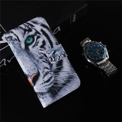 For Samsung Galaxy A05s 4G Case Pattern Printing PU Leather Stand Phone Cover