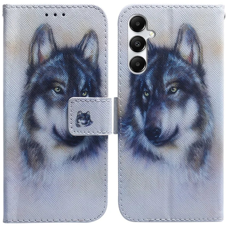 For Samsung Galaxy A05s 4G Case Pattern Printing PU Leather Stand Phone Cover