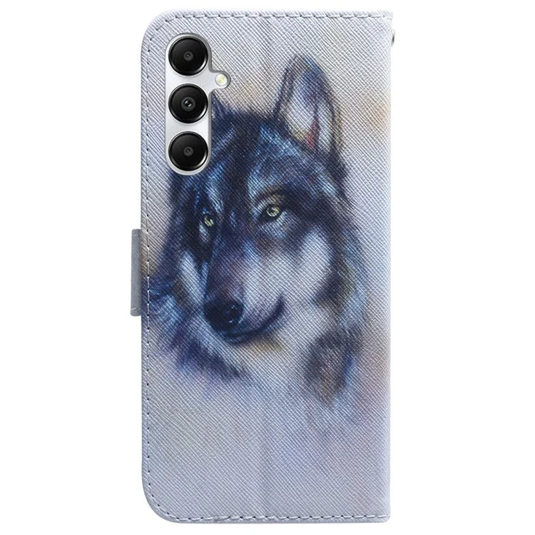 For Samsung Galaxy A05s 4G Case Pattern Printing PU Leather Stand Phone Cover