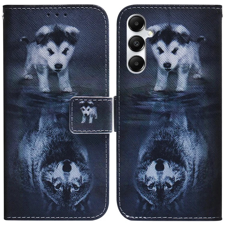 For Samsung Galaxy A05s 4G Case Pattern Printing PU Leather Stand Phone Cover