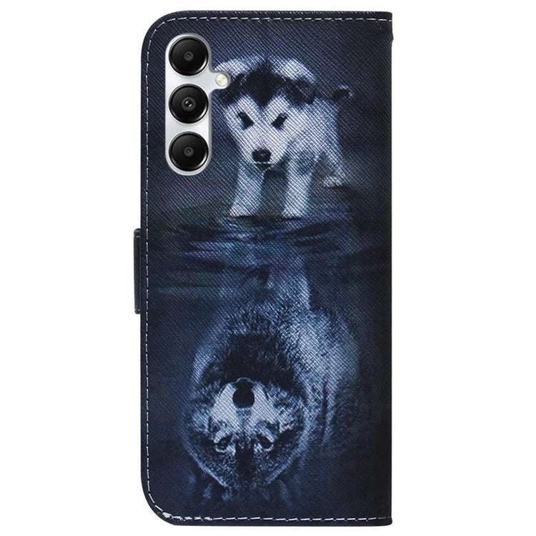 For Samsung Galaxy A05s 4G Case Pattern Printing PU Leather Stand Phone Cover