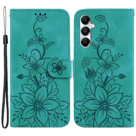 For Samsung Galaxy A05s 4G Case Flower Imprint Leather Wallet Mobile Phone Cover