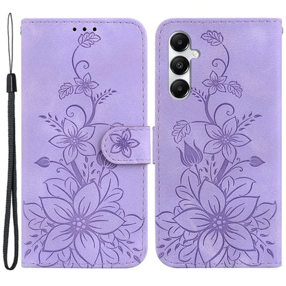 For Samsung Galaxy A05s 4G Case Flower Imprint Leather Wallet Mobile Phone Cover