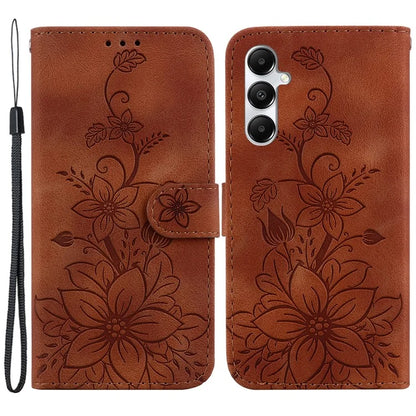 For Samsung Galaxy A05s 4G Case Flower Imprint Leather Wallet Mobile Phone Cover