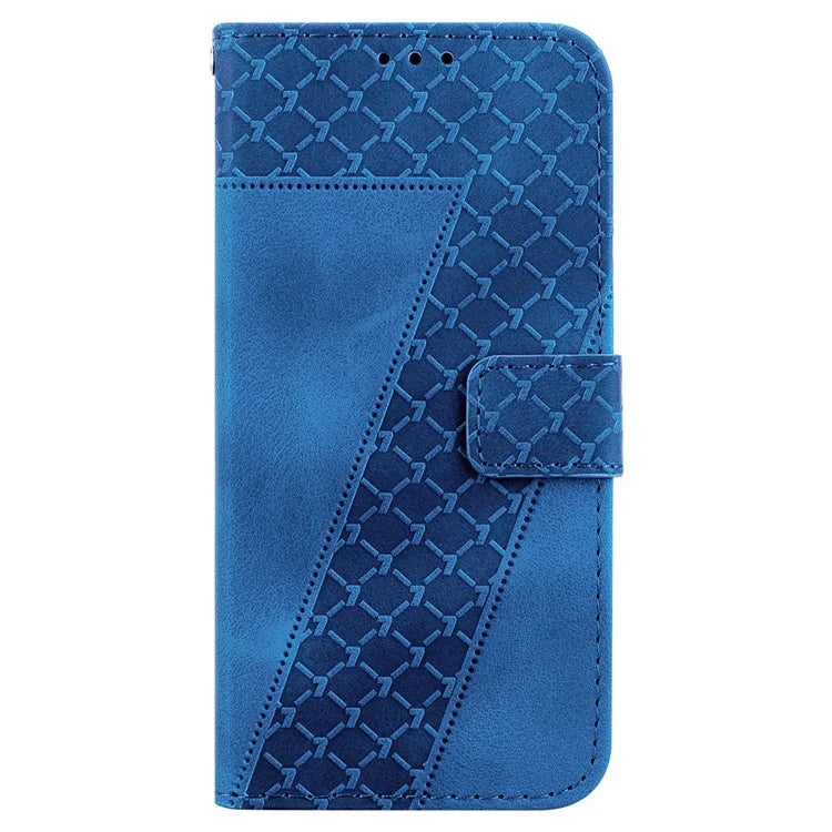 For Samsung Galaxy A05 4G Case PU Leather 7-Shape Imprinted Phone Stand Cover