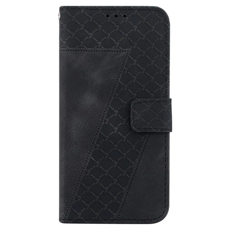 For Samsung Galaxy A05 4G Case PU Leather 7-Shape Imprinted Phone Stand Cover