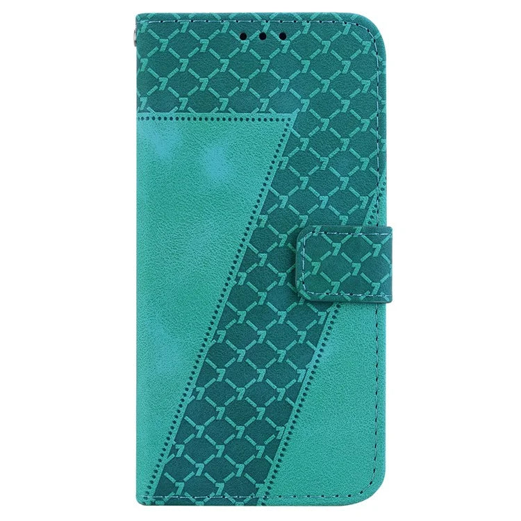 For Samsung Galaxy A05 4G Case PU Leather 7-Shape Imprinted Phone Stand Cover