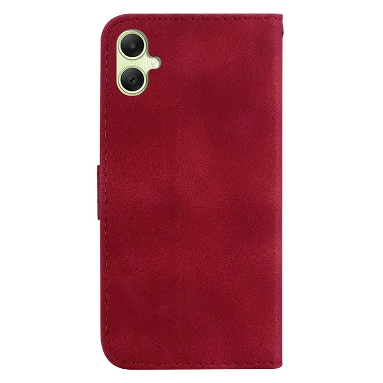 For Samsung Galaxy A05 4G Case PU Leather 7-Shape Imprinted Phone Stand Cover