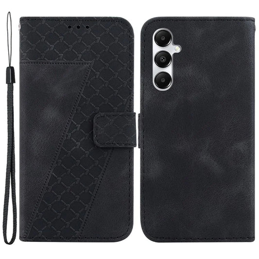 For Samsung Galaxy A05s 4G Case 7-Shape Imprint PU Leather Wallet Stand Phone Cover