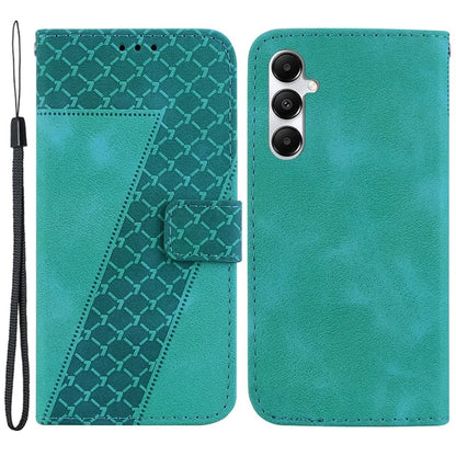 For Samsung Galaxy A05s 4G Case 7-Shape Imprint PU Leather Wallet Stand Phone Cover