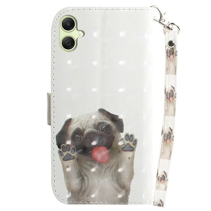 For Samsung Galaxy A05 4G Case Mobile Phone 3D Pattern Printed PU Leather Cover