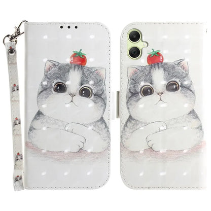 For Samsung Galaxy A05 4G Case Mobile Phone 3D Pattern Printed PU Leather Cover
