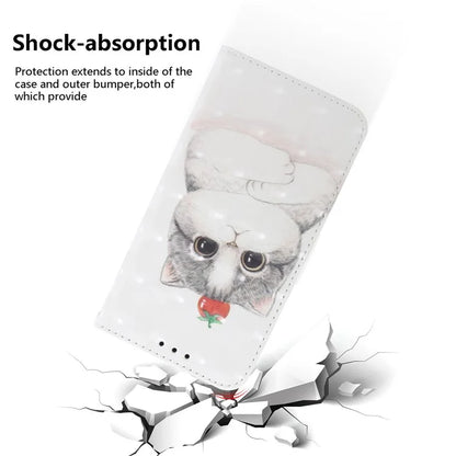 For Samsung Galaxy A05 4G Case Mobile Phone 3D Pattern Printed PU Leather Cover